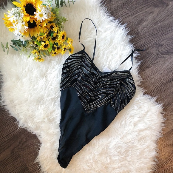 Vintage Other - VINTAGE SPARKLE TEDDIE / BODYSUIT
